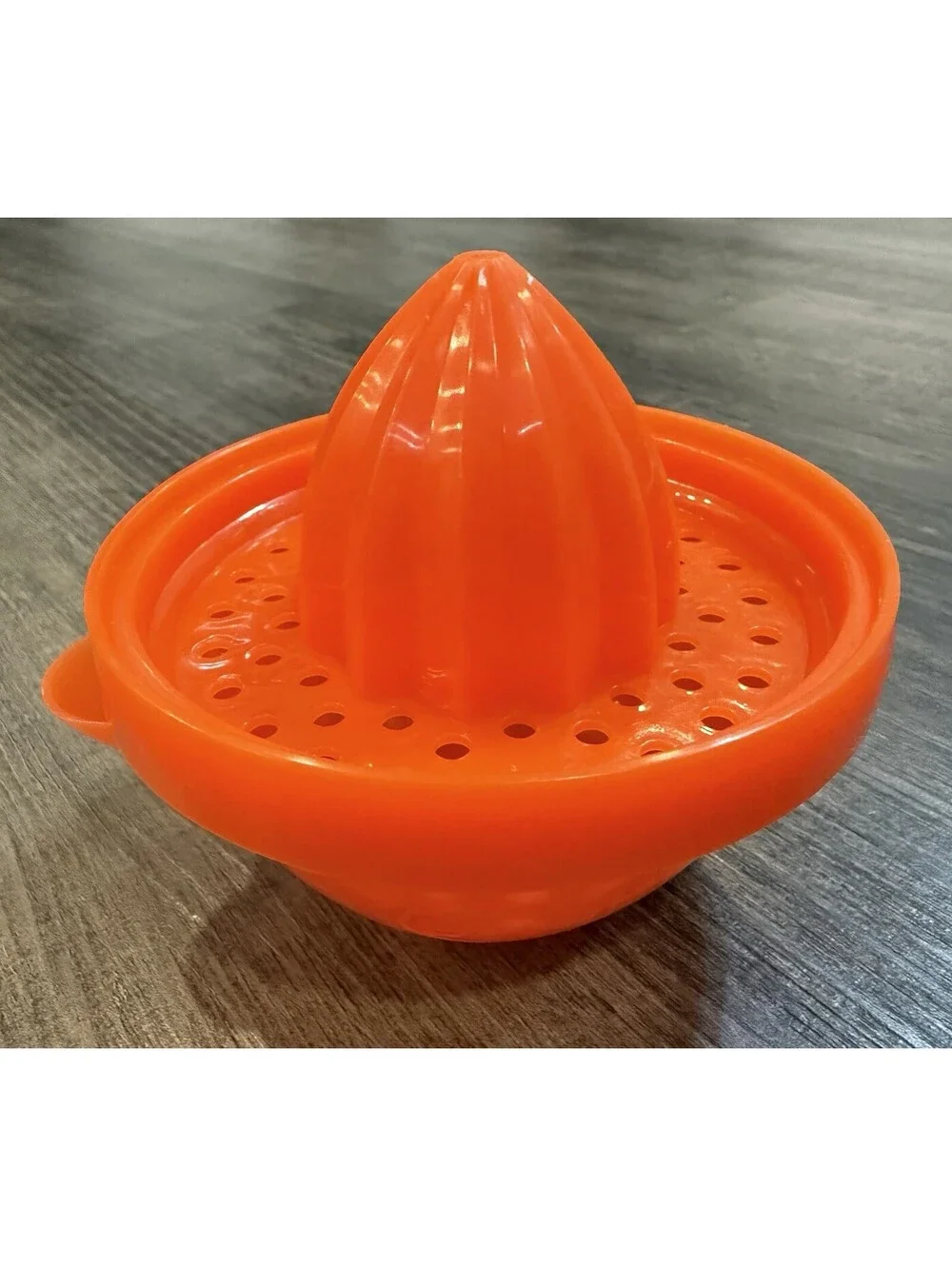 Sunkist Citrus Manual Juicer w/ Juice Catcher and Spout Orange Plastic (#7)